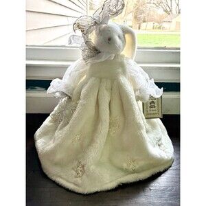 Bunnies By The Bay Snowflake Meri Winkle Cottagecore Decor Plush White Bunny 20”